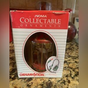 Vintage NOMA Doves in a Bird Cage Collectable Ornament with Ornamotion